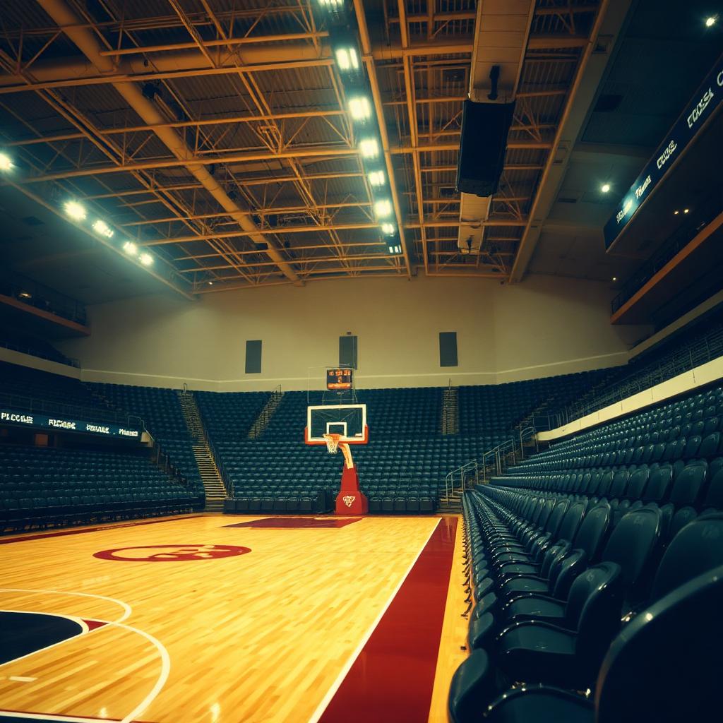 NBA arena courtside